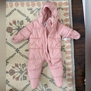 Pink Kids One Piece Snowsuit / winter coat